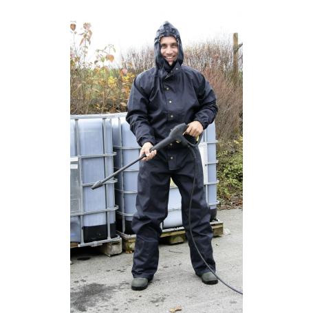 Work coverall with hood
