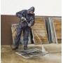 Work coverall with hood