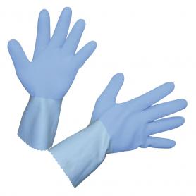 Guantes Fletex con superficie rugosa contra ácidos y grasas