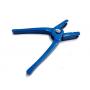 Applicator for CROT ear tags with open mouth