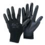 Nylon gloves covered with polyurethane