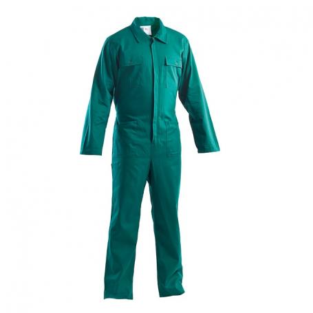 Green cotton overalls