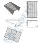 Rejilla de pared para paja y heno acero inoxidable