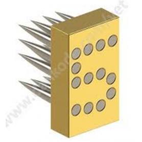Tattoo plate 40 mm for hammer