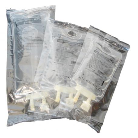 Agua esterilizada en sacos de 3 y 5 litros