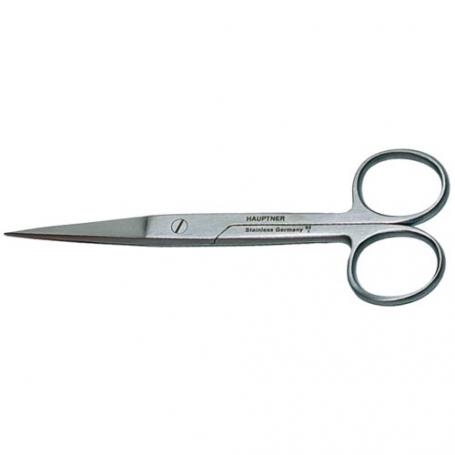 Forbici chirurgiche rette "Hauptner" in acciaio inox, punta aguzza-aguzza