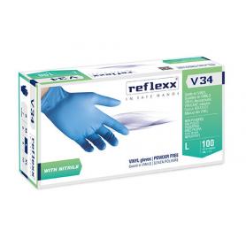 Guanti in vinile senza polvere con aggiunta di nitrile