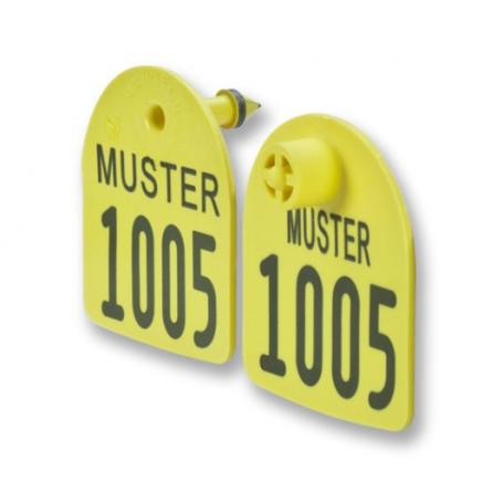 Multiflex U Caisley 45x48mm earmark with laser printing