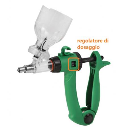 ROTAMATIK vaccinator syringe with vial holder