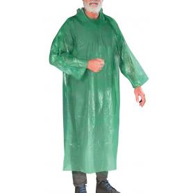 Disposable gown in polyethylene welded model long