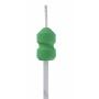 Intrauterine probe with tube locking system and closure caps