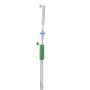 Intrauterine probe with tube locking system and closure caps