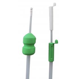 Green intrauterine sponge catheter with three side holes and cap