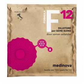 Formula 12 semen extender for conservation of pig semen