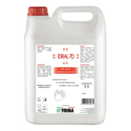 Gel disinfettante per mani IDRAL70 senza risciacquo