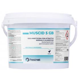 Insetticida MUSCID 5GB in polvere per mosche adulte
