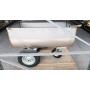 Carrello per mangime in acciaio inox