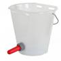 Transparent bucket for feeding calves