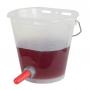 Transparent bucket for feeding calves